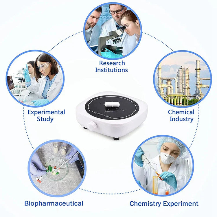 Mini Magnetic Stirrer 4000RPM Portable Mixer White - Flavour Fushion Cooking Shop