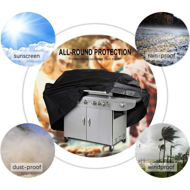 BBQ Cover Waterproof Windproof Fade Resistant Oxford 145 x 61 x 117 cm - Flavour Fushion Cooking Shop
