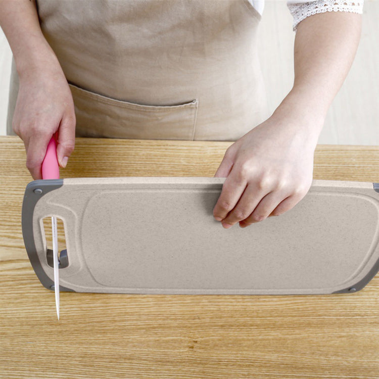 Darzheoy Whetstones Buckwheat Cutting Boards for Kitchen Dishwasher Safe Doubles Sided Beige - Flavour Fushion Cooking Shop