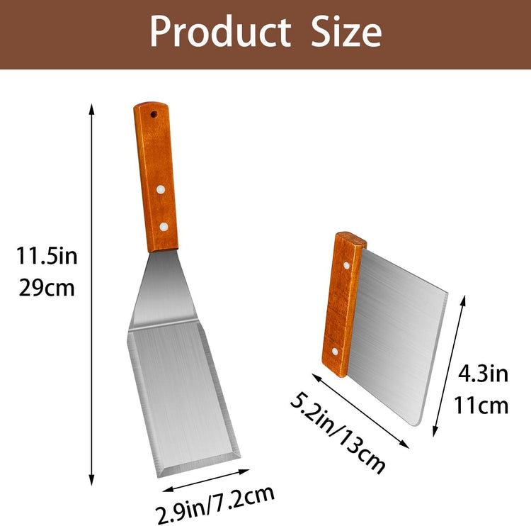 Spatula, Metal Spatulas Set, Stainless Steel Spatula, Fish Spatula Turner Cooking BBQ - Flavour Fushion Cooking Shop