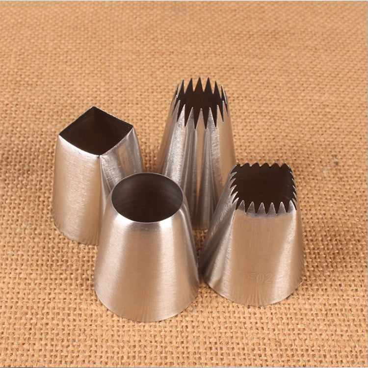 4PCS Cake Decorated Nozzle Set Stainless Steel Piping Nozzle DIY Cake Decorating Tips - Flavour Fushion Cooking Shop