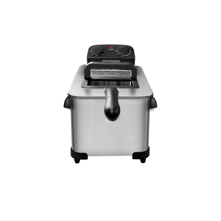 3.8L Deep Fryer with Timer Control Knob and Thermal Safety Device - Flavour Fushion Cooking Shop