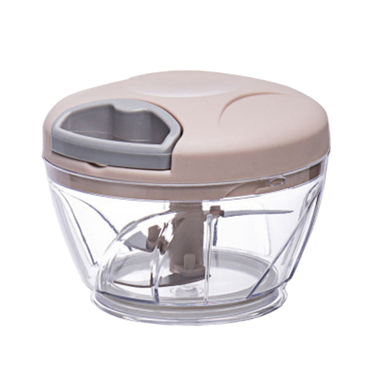 500ml Manual Meat Mincer Garlic Chopper Rotate Garlic Press Crusher Vegetable - Pink - Flavour Fushion Cooking Shop