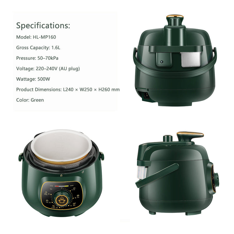 Hoper Layer HL-MP160 Mini Electric Pressure Cooker