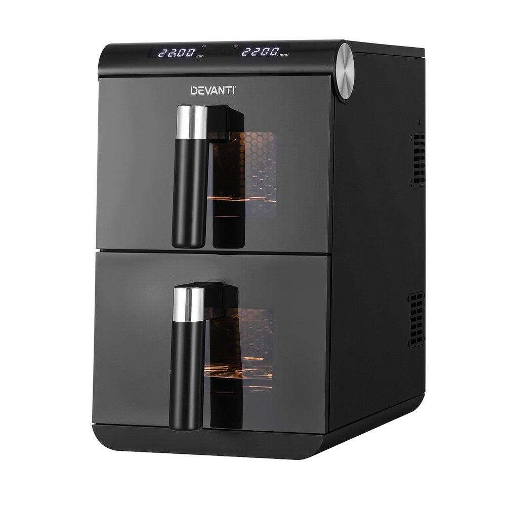 Devanti Air Fryer Oven 11L Dual Zone Fryers - Flavour Fushion Cooking Shop