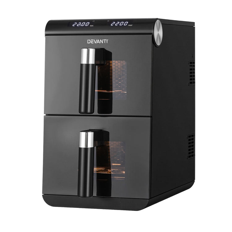 Devanti Air Fryer Oven 11L Dual Zone Fryers - Flavour Fushion Cooking Shop