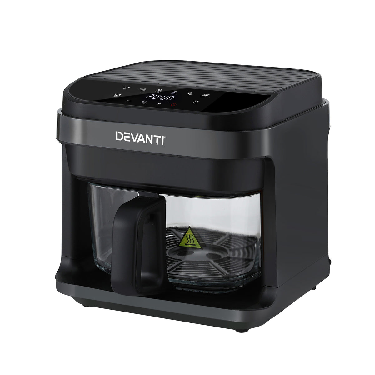 Devanti Air Fryer 5.5L Touch Control Electric Cooker 1200W Black - Flavour Fushion Cooking Shop