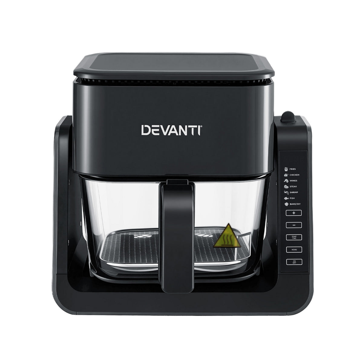 Devanti 2-IN-1 Air Fryer 5.5L Dual Zone Fryers Electric Cooker with Top BBQ Grill & Bot - Flavour Fushion Cooking Shop