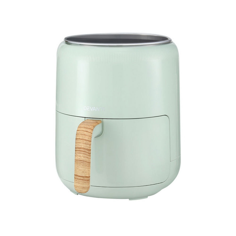 Devanti 5L Air Fryer Touch Control 1700W Green - Flavour Fushion Cooking Shop