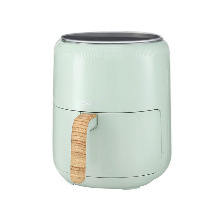Devanti 5L Air Fryer Touch Control 1700W Green - Flavour Fushion Cooking Shop