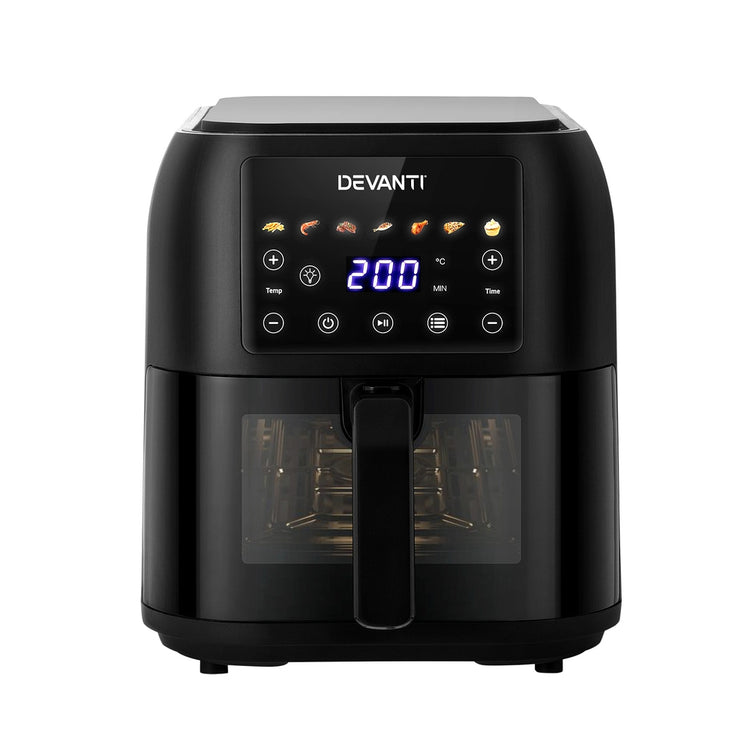 Devanti Air Fryer 8L LCD Fryers - Flavour Fushion Cooking Shop