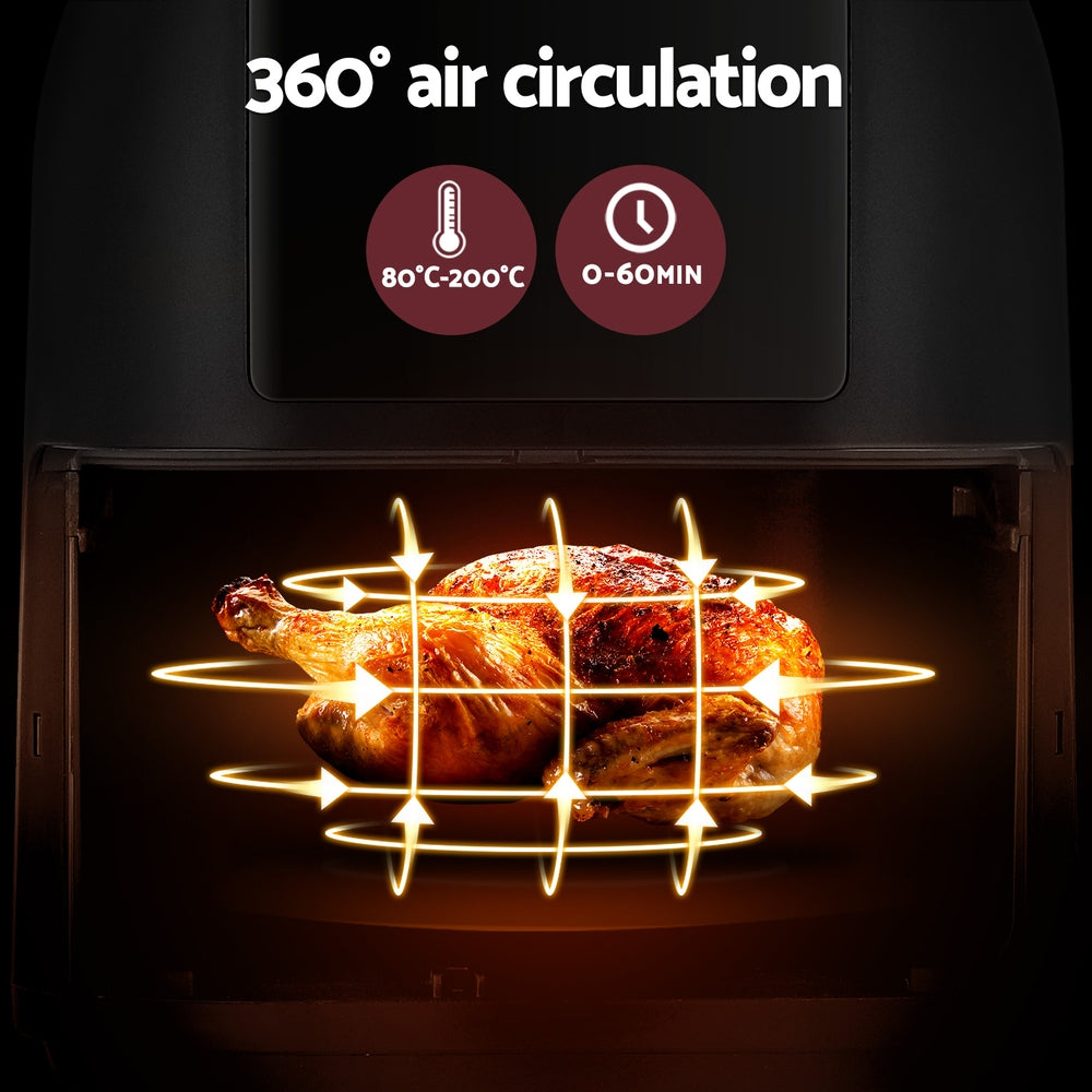 Devanti Air Fryer 8L LCD Fryers - Flavour Fushion Cooking Shop