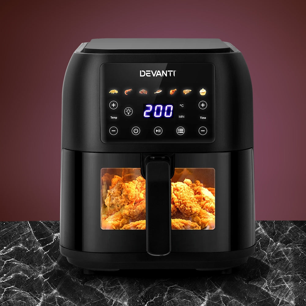 Devanti Air Fryer 8L LCD Fryers - Flavour Fushion Cooking Shop