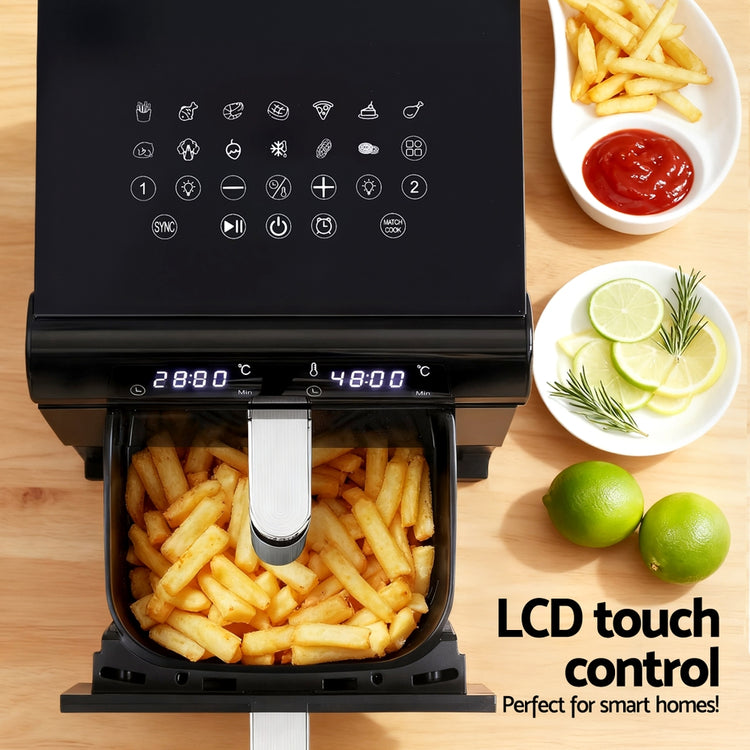 Devanti Air Fryer Oven 11L Dual Zone Fryers - Flavour Fushion Cooking Shop