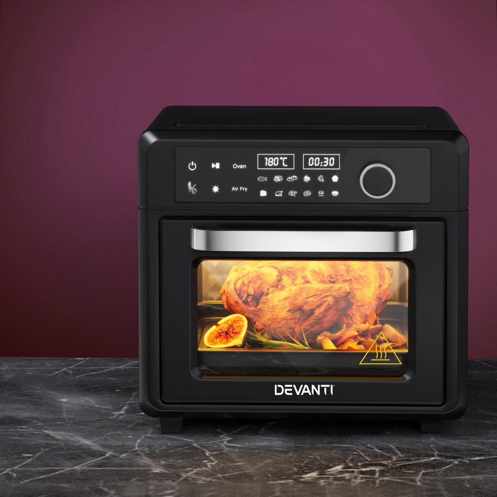 Devanti Air Fryer 20L LCD Fryers Oven - Flavour Fushion Cooking Shop