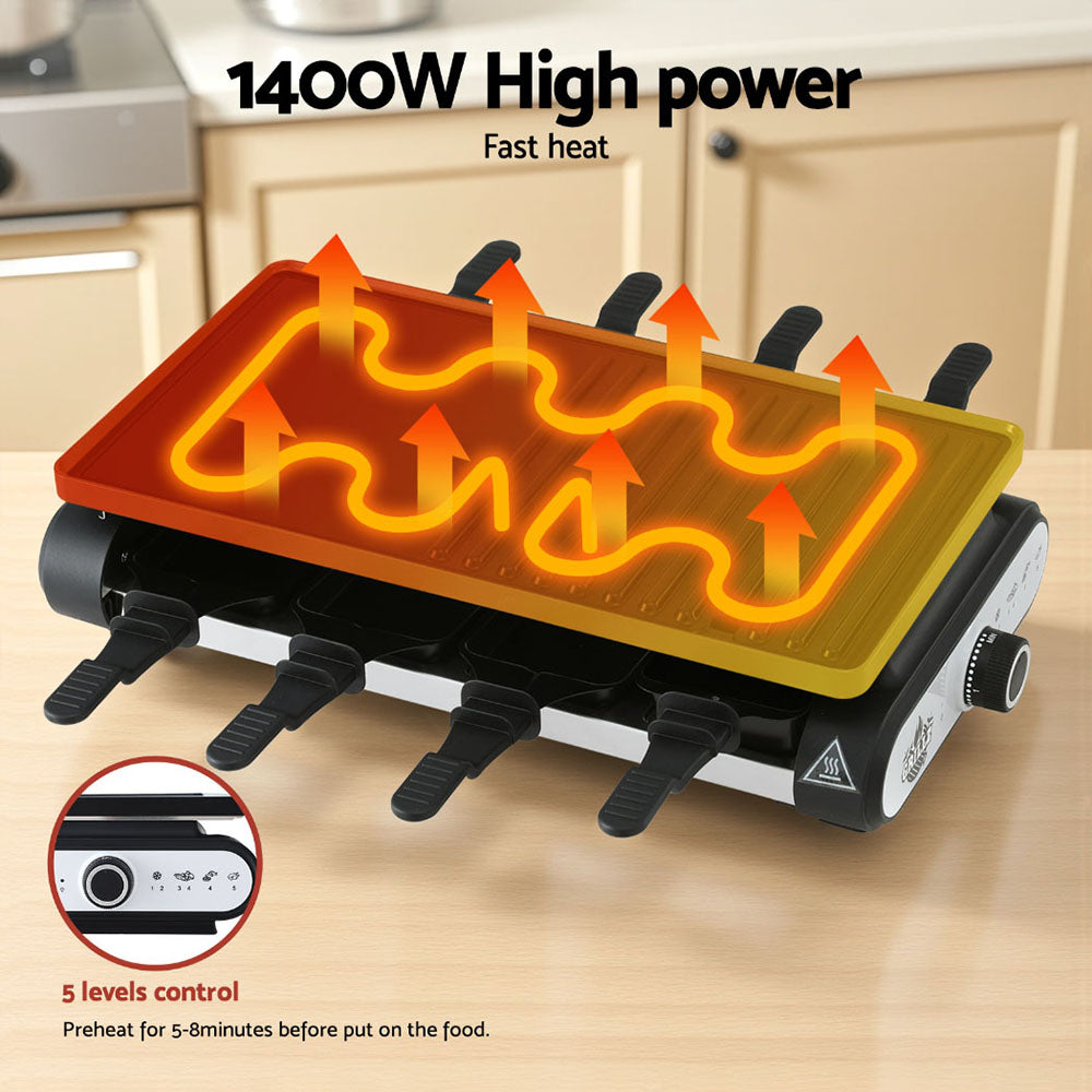 Grillz 1400W Electric BBQ Grill w/ 7 Cooking Pans - Flavour Fushion Cooking Shop