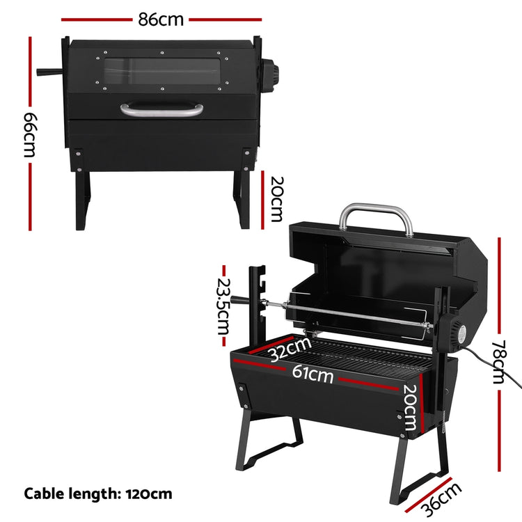 Grillz BBQ Grill Charcoal Electric Smoker Roaster - Flavour Fushion Cooking Shop