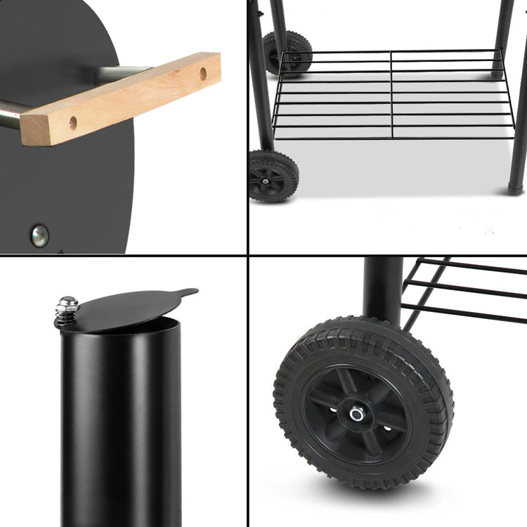 Grillz BBQ Grill 2-In-1 Offset Charcoal Smoker - Flavour Fushion Cooking Shop