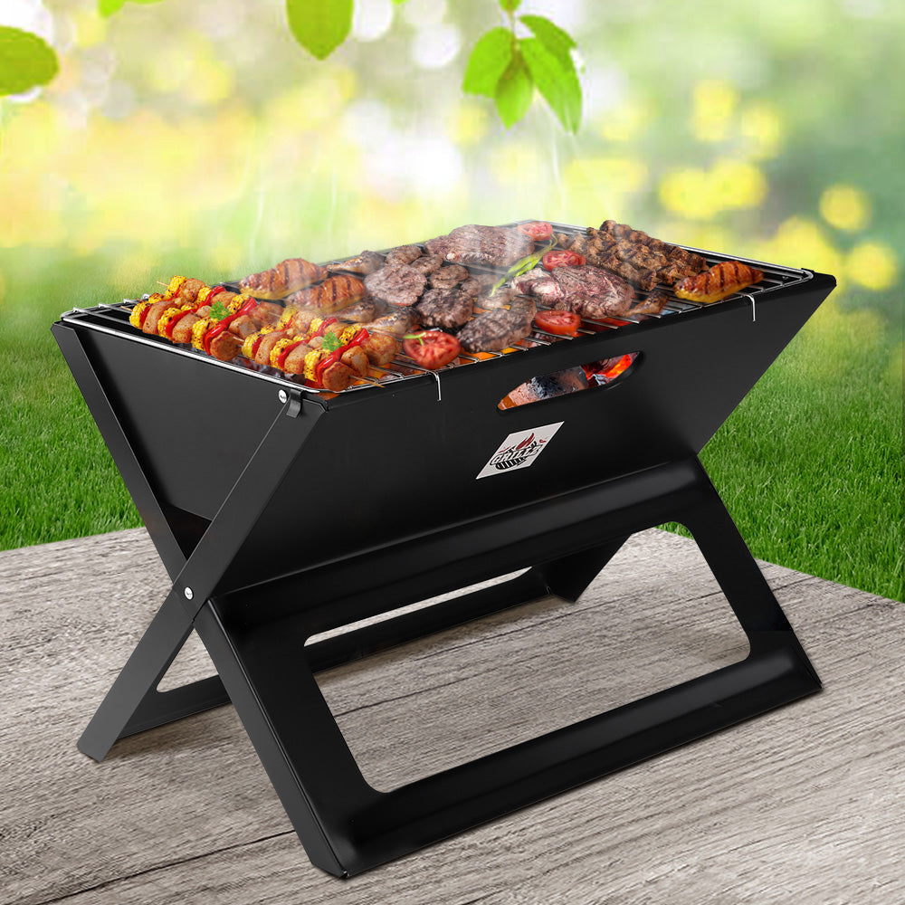 Grillz BBQ Grill Charcoal Smoker Foldable - Flavour Fushion Cooking Shop