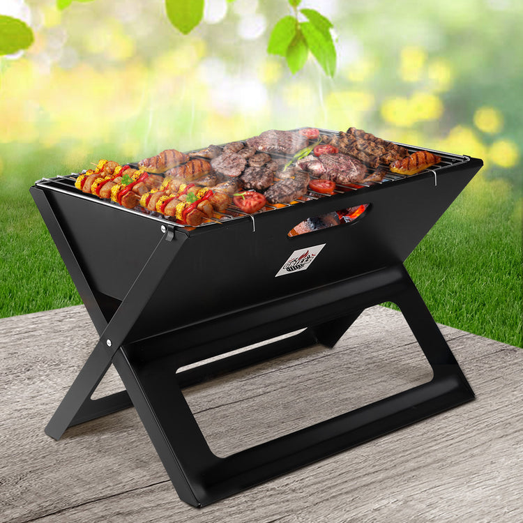 Grillz BBQ Grill Charcoal Smoker Foldable - Flavour Fushion Cooking Shop