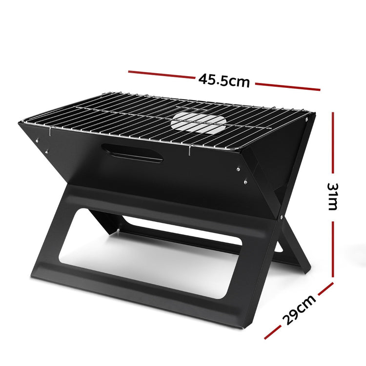 Grillz BBQ Grill Charcoal Smoker Foldable - Flavour Fushion Cooking Shop