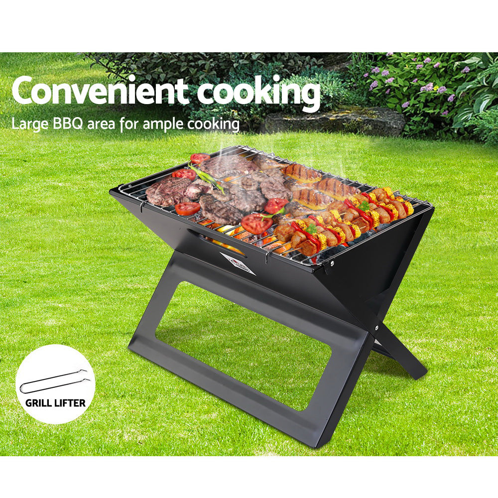 Grillz BBQ Grill Charcoal Smoker Foldable - Flavour Fushion Cooking Shop