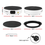 Devanti Ceramic Cooktop Electric Hot Plate Countertop Grill Cooker White
