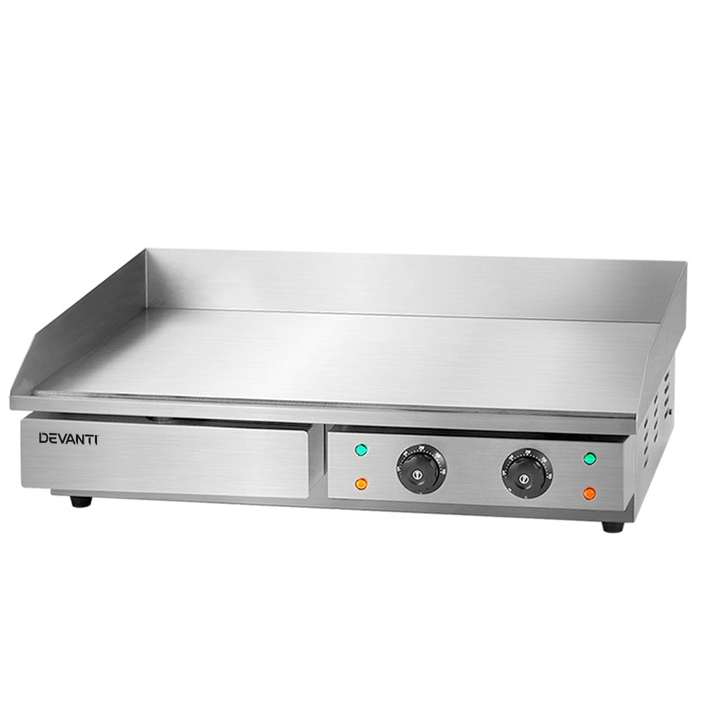 Devanti Commercial Electric Griddle 73cm BBQ Grill Plate 4400W - Flavour Fushion Cooking Shop