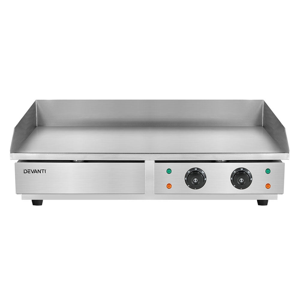 Devanti Commercial Electric Griddle 73cm BBQ Grill Plate 4400W - Flavour Fushion Cooking Shop