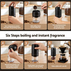 Devanti USB-C Portable Coffee & Spice Grinder - 40 Grind Settings