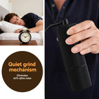 Devanti Manual Coffee Grinder with 24 Adjustable Settings | Hand Coffee Bean Burr Mill  Black