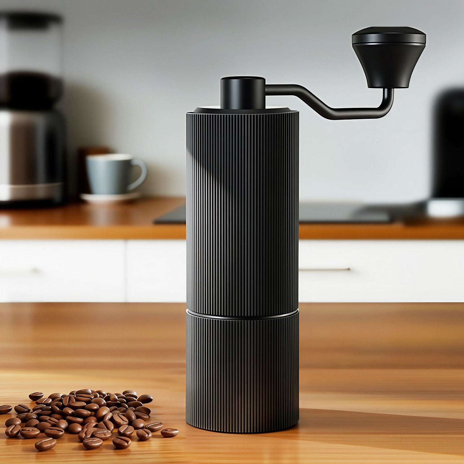 Devanti Manual Coffee Grinder with 24 Adjustable Settings | Hand Coffee Bean Burr Mill  Black - Flavour Fushion Cooking Shop