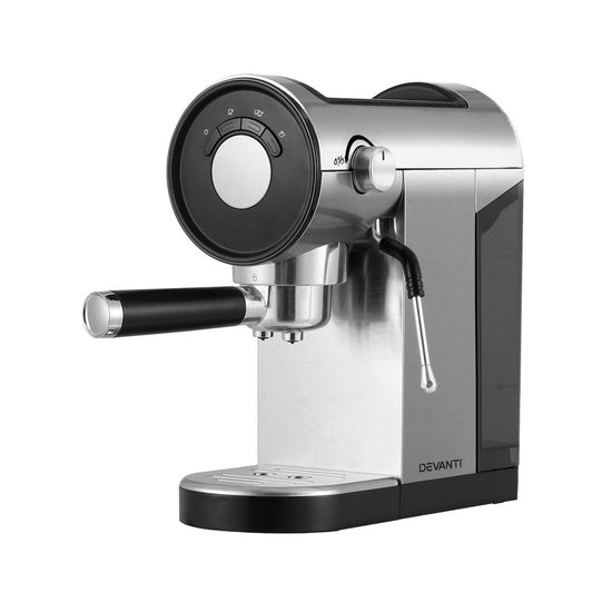 Devanti 20 Bar Coffee Machine Espresso Cafe Maker - Flavour Fushion Cooking Shop