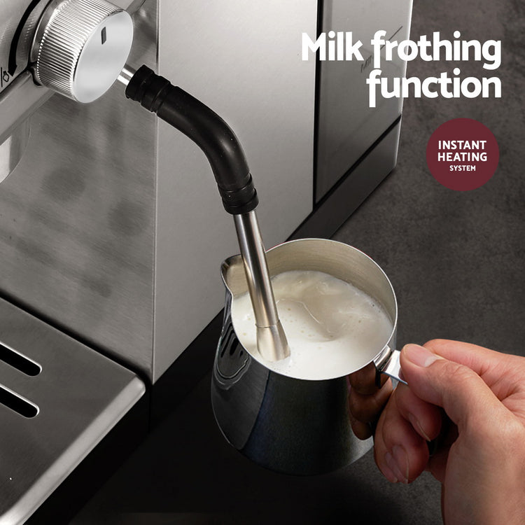 Devanti 20 Bar Coffee Machine Espresso Cafe Maker - Flavour Fushion Cooking Shop