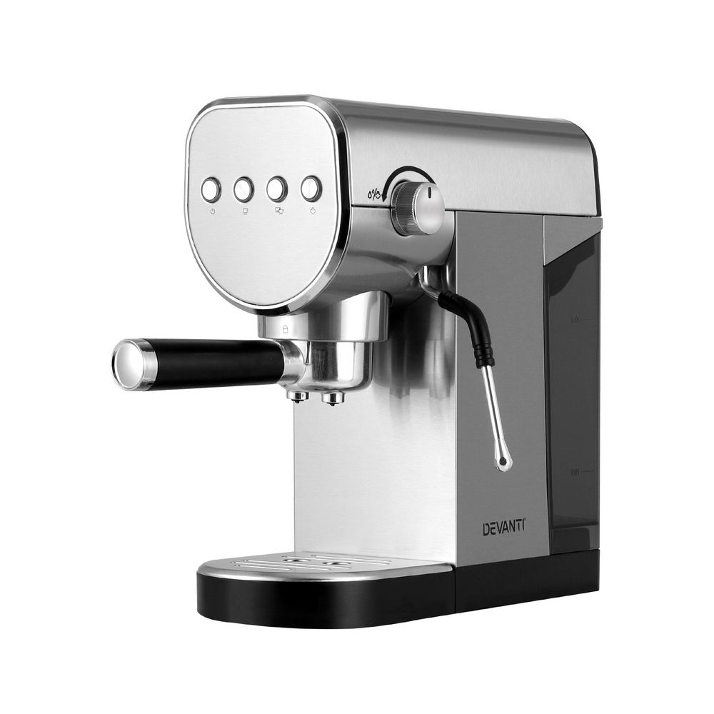 Devanti 20 Bar Coffee Machine Espresso Cafe Maker - Flavour Fushion Cooking Shop