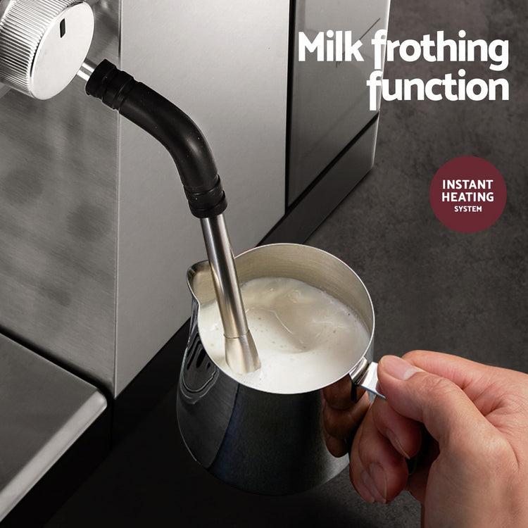 Devanti 20 Bar Coffee Machine Espresso Cafe Maker - Flavour Fushion Cooking Shop