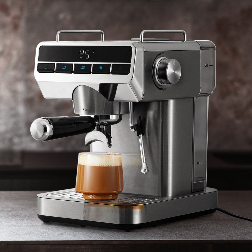 Devanti 20 Bar Coffee Machine Espresso Cafe Maker - Flavour Fushion Cooking Shop