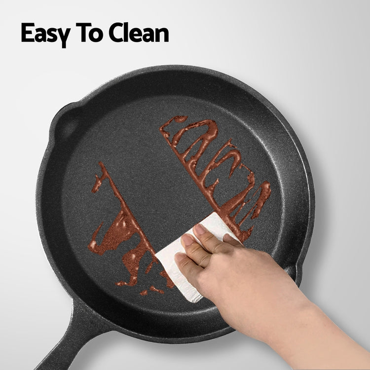 5-star chef Non Stick Frying Pan Cast Iron 3PCS - Flavour Fushion Cooking Shop