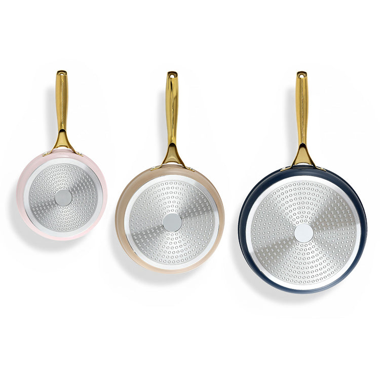 5-star Chef Frying Pan 3PCS Shades Frypan Set Ceramic Coating Multi Colour - Flavour Fushion Cooking Shop