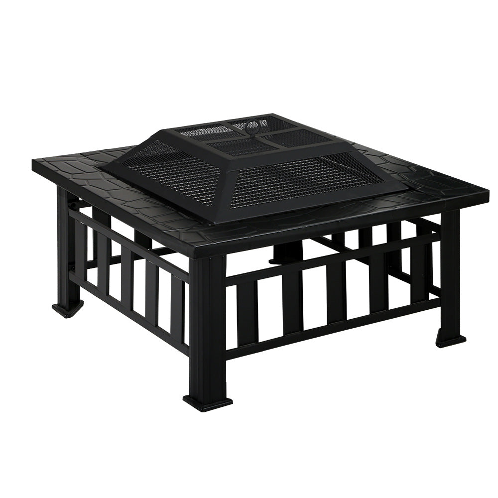 Grillz Fire Pit BBQ Grill 2-In-1 Table - Flavour Fushion Cooking Shop