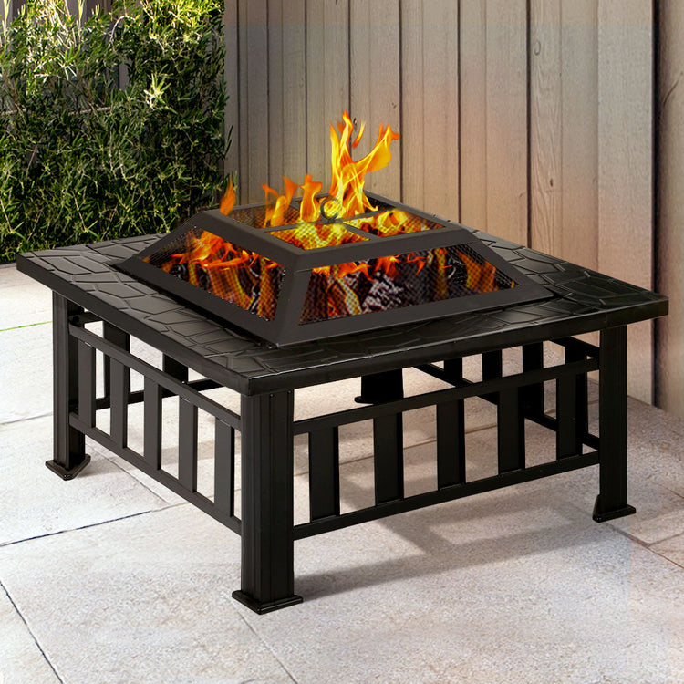 Grillz Fire Pit BBQ Grill 2-In-1 Table - Flavour Fushion Cooking Shop