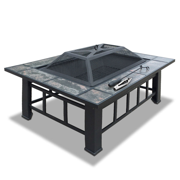 Grillz Fire Pit BBQ Grill Ice Bucket 3-In-1 Table - Flavour Fushion Cooking Shop