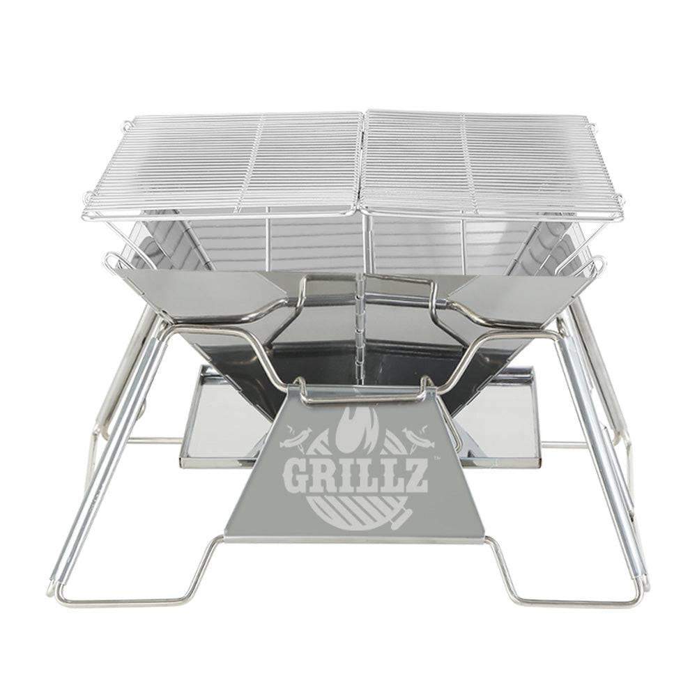 Grillz Fire Pit BBQ Grill with Carry Bag Portable - Flavour Fushion Cooking Shop