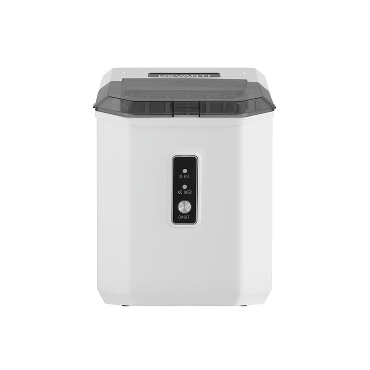 Devanti 12kg Ice Maker Machine Portable Ice Cube Tray Bar Countertop 2L Black - Flavour Fushion Cooking Shop
