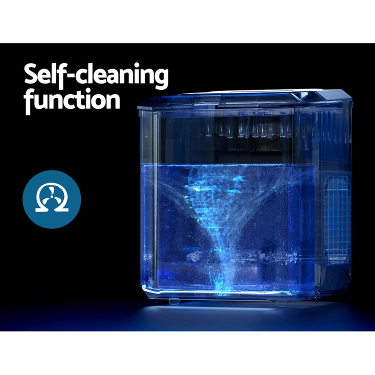 Devanti 12kg Ice Maker Machine Portable Ice Cube Tray Bar Countertop 2L Black - Flavour Fushion Cooking Shop