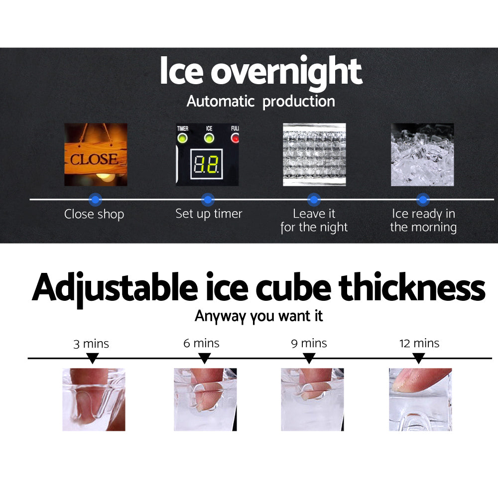Devanti 60kg Commercial Ice Maker Machine - Flavour Fushion Cooking Shop