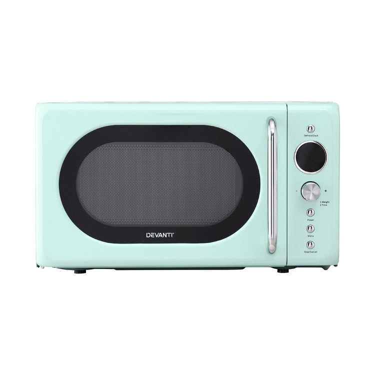 Devanti 20L Microwave Oven 700W Green - Flavour Fushion Cooking Shop