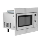 Devanti Built In Microwave Oven 30L Grill Air Fry Convection Silver