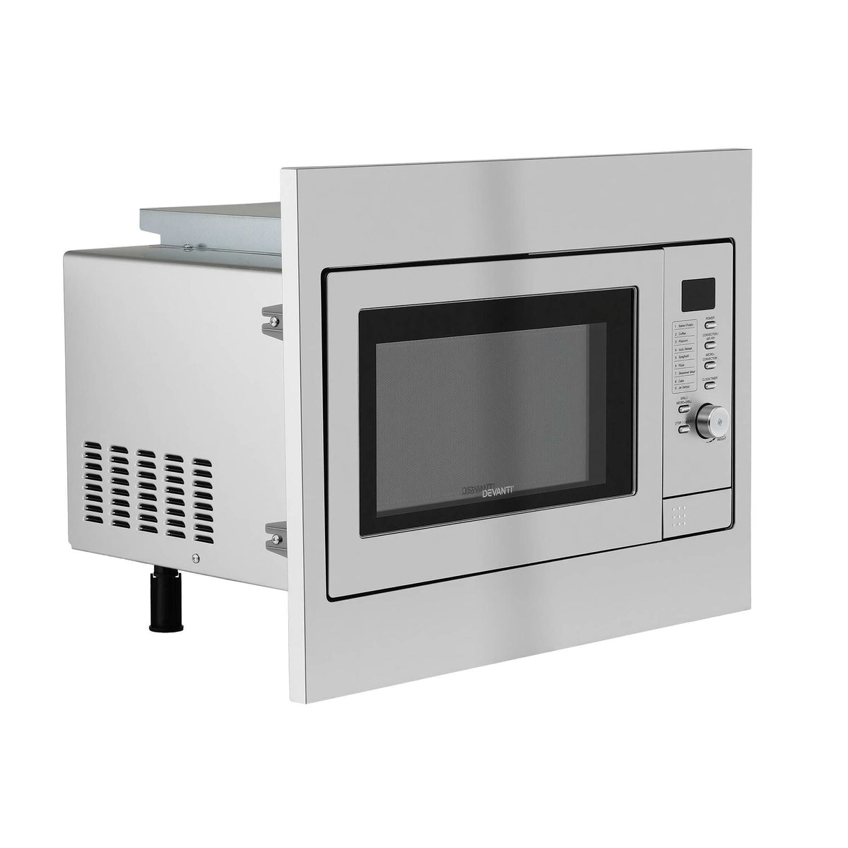 Devanti Built In Microwave Oven 30L Grill Air Fry Convection Silver - Flavour Fushion Cooking Shop