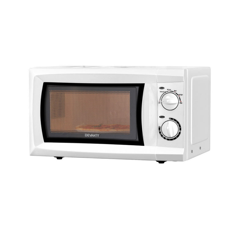 Devanti 20L Microwave Oven 800W White - Flavour Fushion Cooking Shop